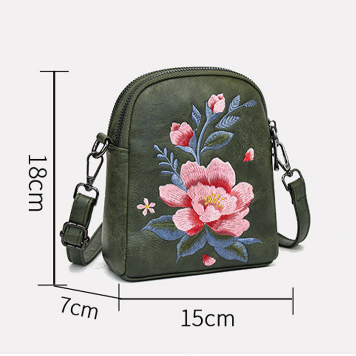 Buddha Stones Lotus Su Embroidery Journey Shopping Purse Shoulder Bag Crossbody Bag - image 17
