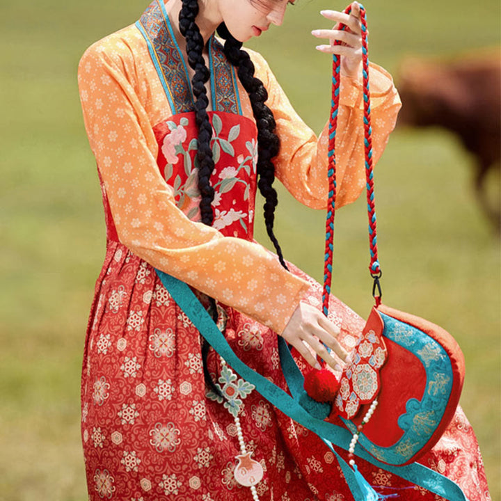 Buddha Stones Ethnic Style Su Embroidery Journey Shopping Shoulder Bag Handbag Crossbody Bag - image 10