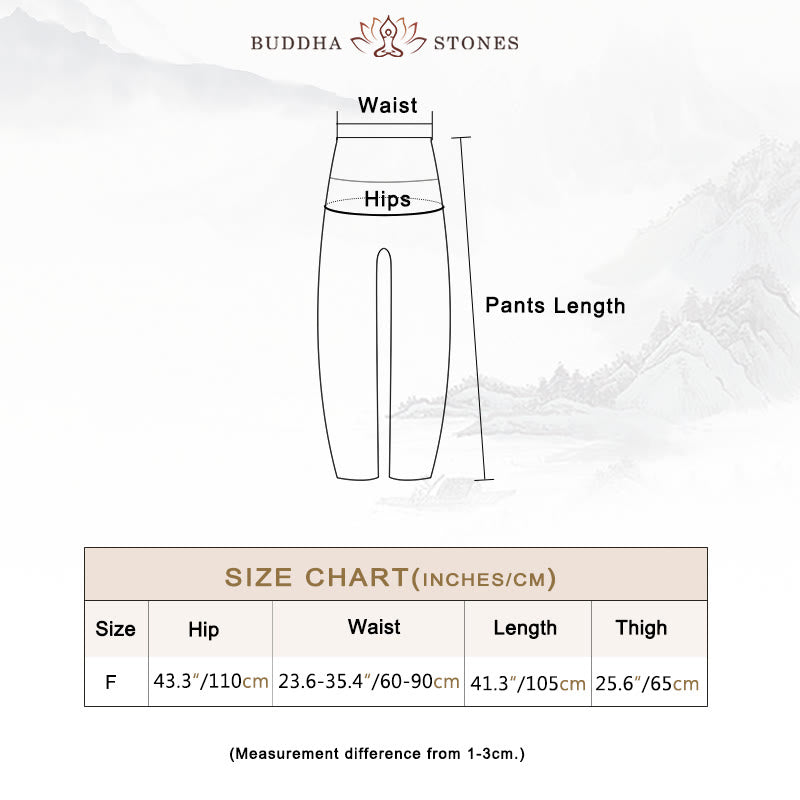 Buddha Stones Round Geometric Pattern Loose Casual Harem Trousers High Waist Women's Yoga Pants - image 5