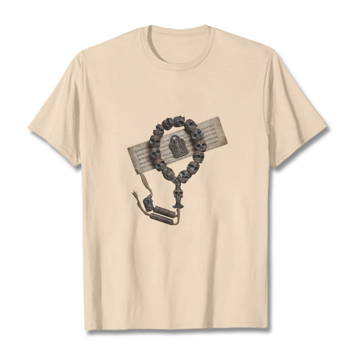 Buddha Stones Tibetan The Lord Of The Corpse Forest Beads Pattern Tee T-shirt - Bisque - 2XL - image 19