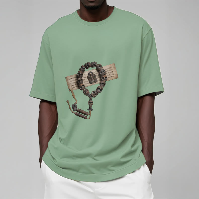 Buddha Stones Tibetan The Lord Of The Corpse Forest Beads Pattern Tee T-shirt - image 16
