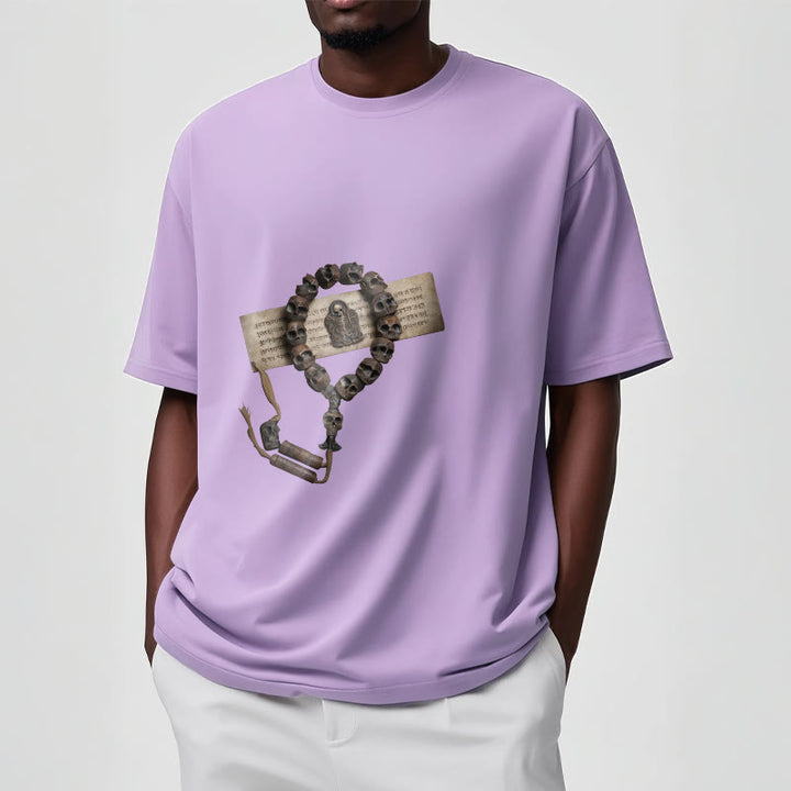 Buddha Stones Tibetan The Lord Of The Corpse Forest Beads Pattern Tee T-shirt - image 18