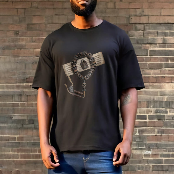 Buddha Stones Tibetan The Lord Of The Corpse Forest Beads Pattern Tee T-shirt - image 10