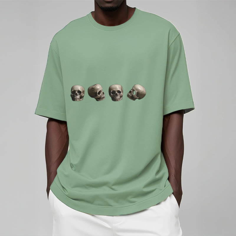 Buddha Stones Tibetan The Lord Of The Corpse Forest Skulls Pattern Tee T-shirt - image 16