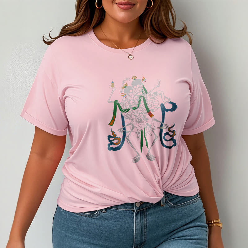Buddha Stones Tibetan The Lord Of The Corpse Forest Design Tee T-shirt - image 14