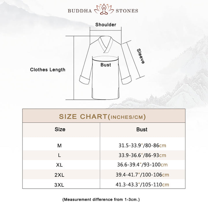 Buddha Stones Meditation Prayer V-neck Design Cotton Linen Spiritual Zen Practice Yoga Clothing Men's Set - image 4