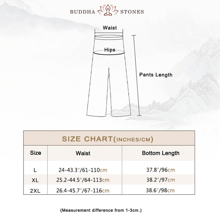 Buddha Stones 2Pcs Chinese Frog Button Design Zen Tai Chi Meditation Clothing Top Pants Women's Set - image 6