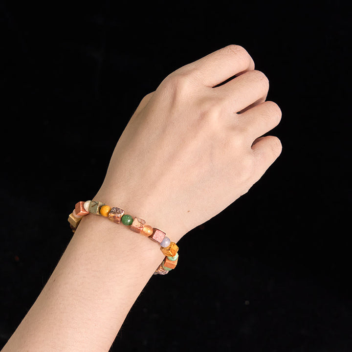 Buddha Stones Shoushan Stone Red Agate Prosperity Bracelet - image 3