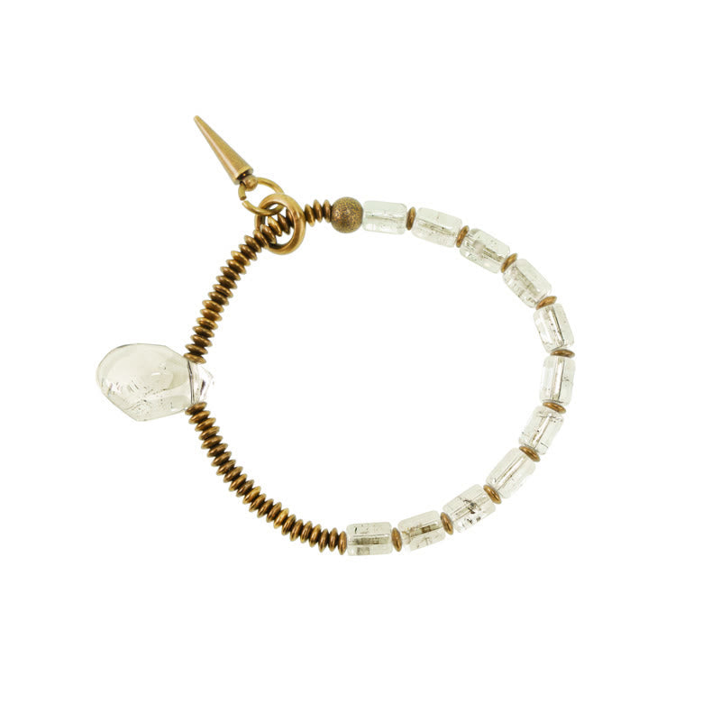 Buddha Stones Copper White Crystal Luck Bracelet - image 5