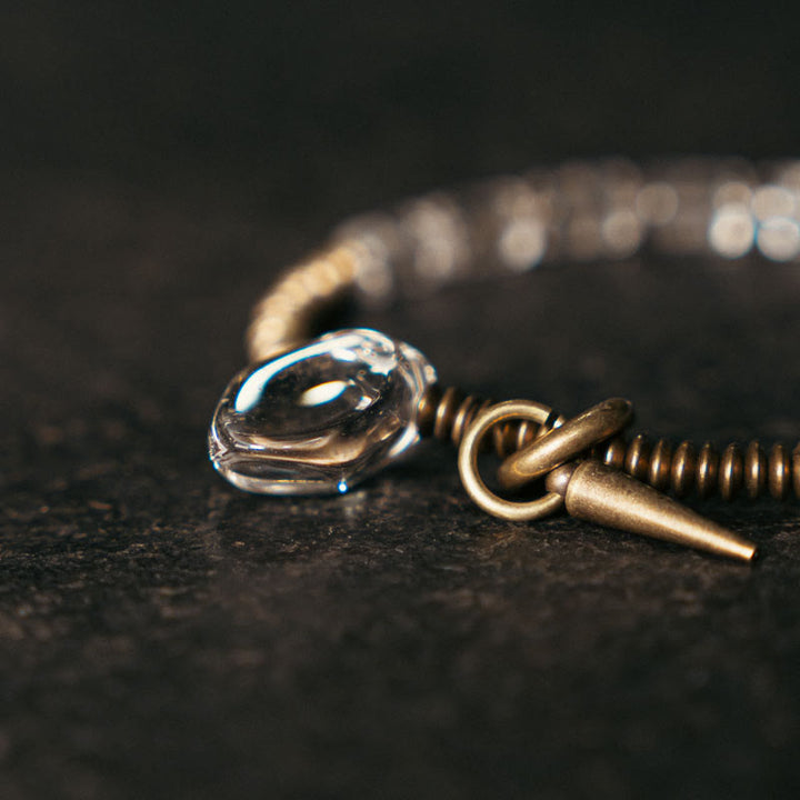 Buddha Stones Copper White Crystal Luck Bracelet - image 2