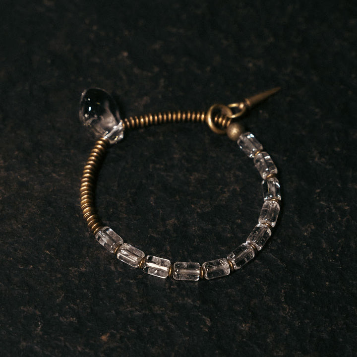Buddha Stones Copper White Crystal Luck Bracelet - image 4