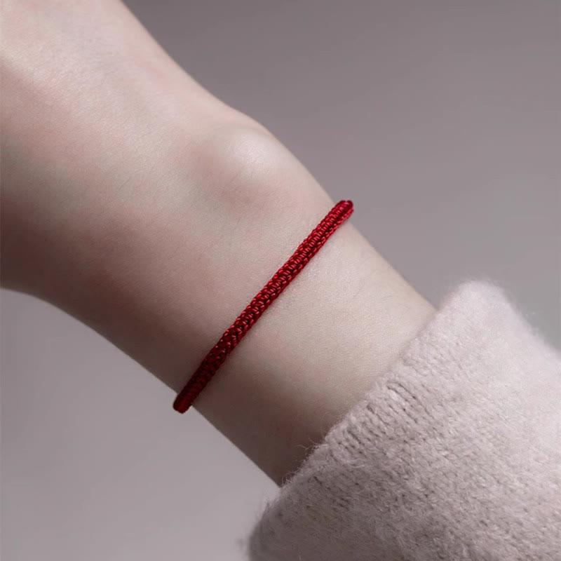 Buddha Stones Red String Jade Connection Bracelet - image 2