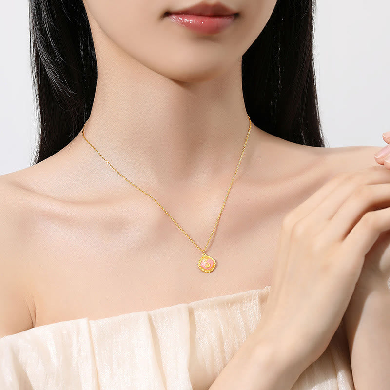 Buddha Stones 925 Sterling Silver Year Of The Snake Golden Snake Luck Bracelet Necklace Pendant - image 4