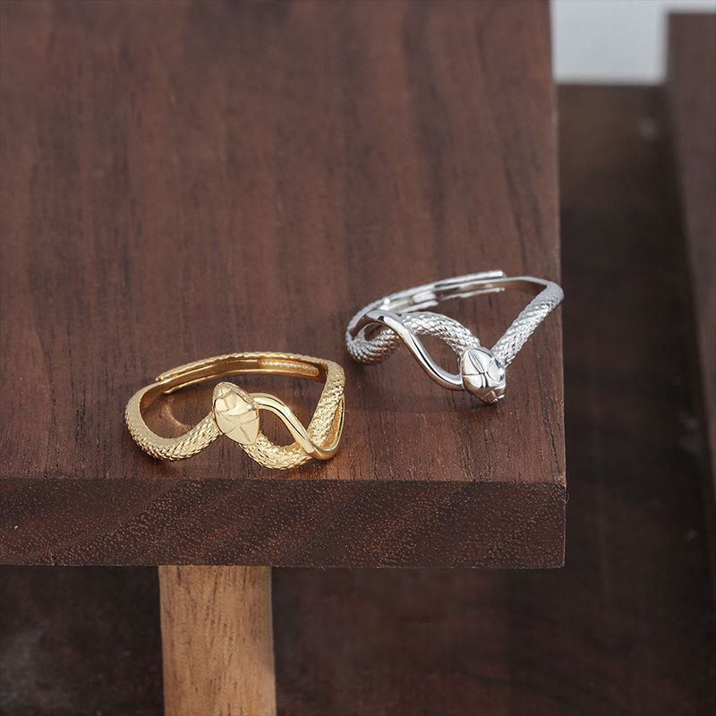 Buddha Stones 925 Sterling Silver Year Of The Snake Calm Ring - image 4