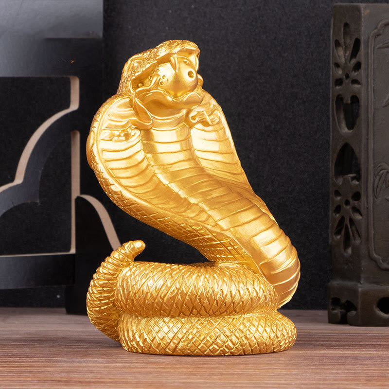 Buddha Stones Year Of The Snake Ingots Copper Coins Ball Wealth Resin Statue Home Decoration - image 8