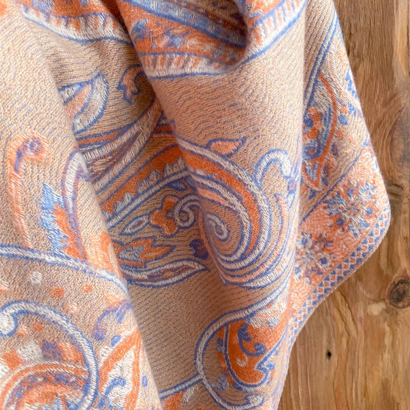 Buddha Stones Tibetan Cashew Flower Tassel Shawl Fall Winter Cozy Travel Scarf Wrap - image 32