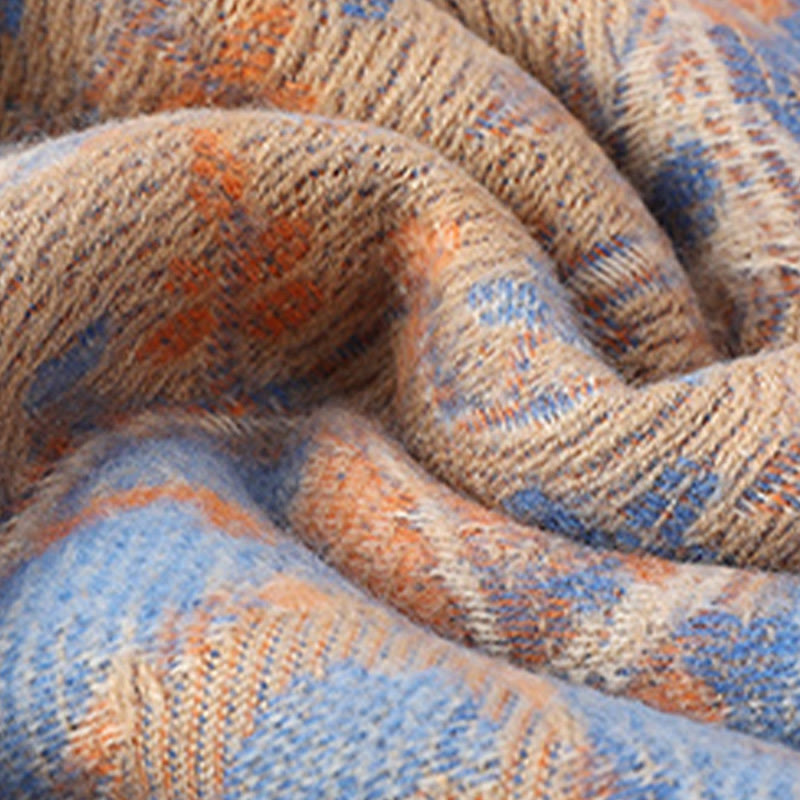 Buddha Stones Tibetan Cashew Flowers Vine Pattern Tassels Shawl Fall Winter Soft Scarf Wrap - image 26