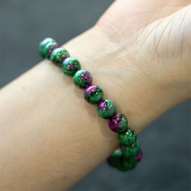 Buddha Stones Ruby Zoisite Connection Bracelet - image 3