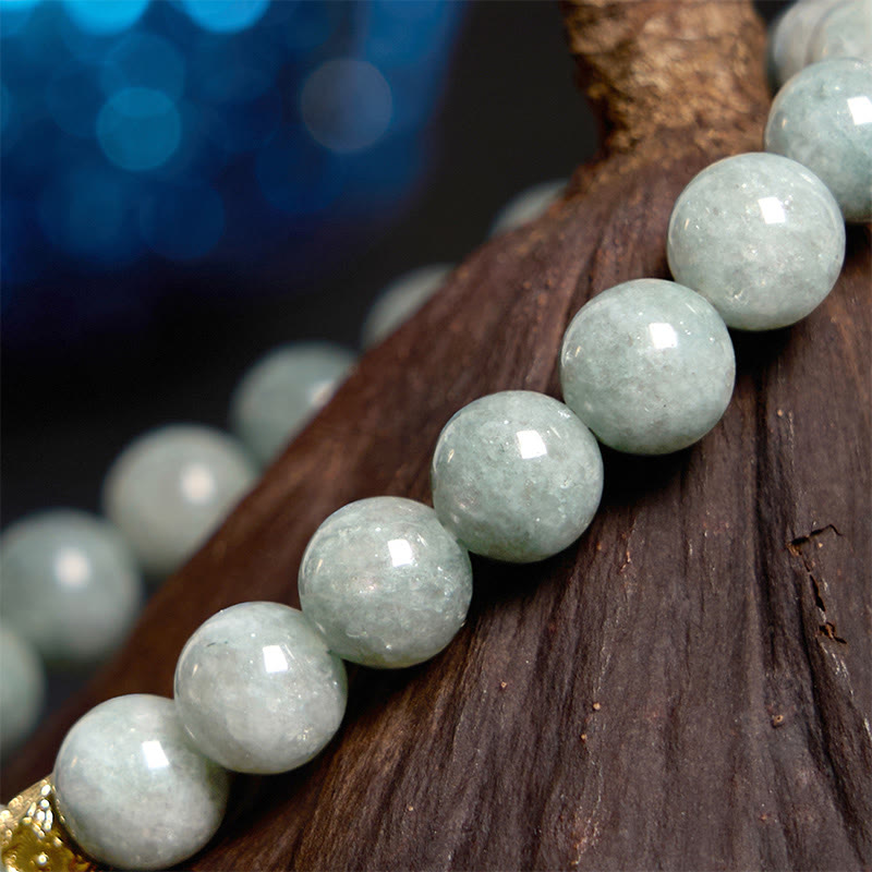 Buddha Stones Jade Abundance Flower Bracelet - image 5