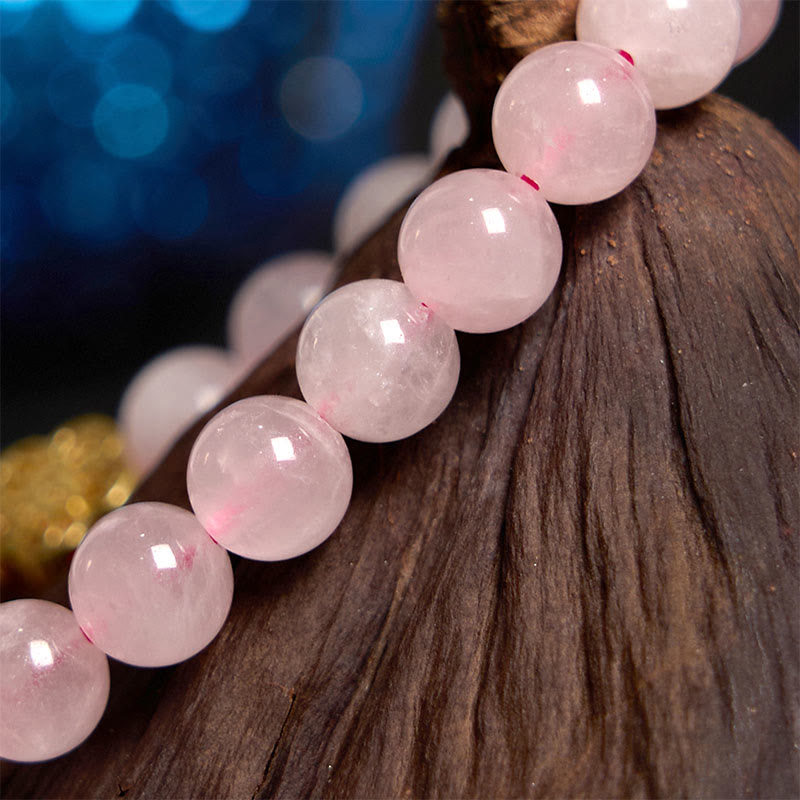 Buddha Stones Pink Crystal Citrine Flower Warmth Bracelet - image 4