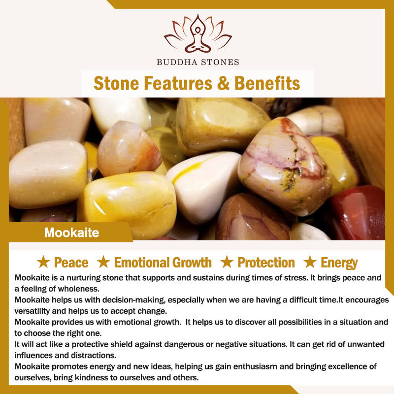 Buddha Stone Mookaite Emotional Growth Bracelet - image 7
