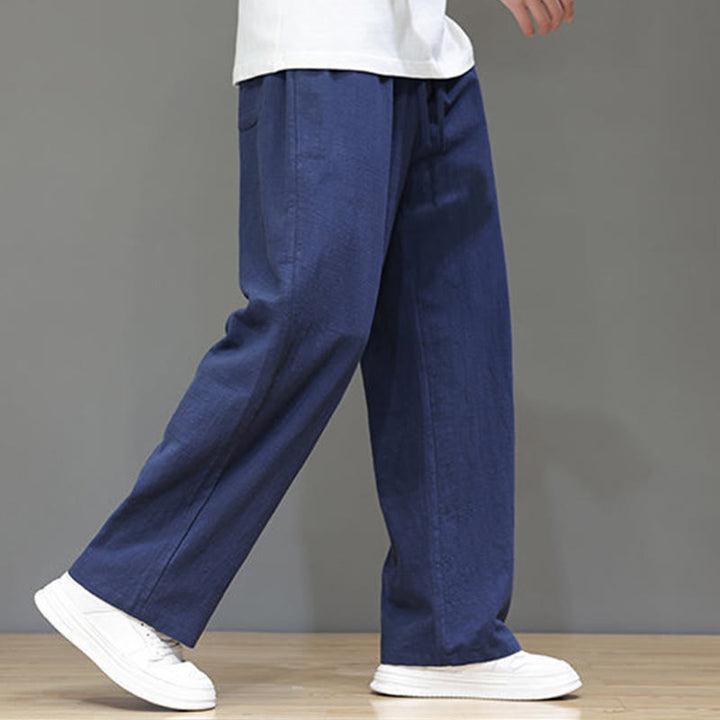 Buddha Stones Summer Men's Straight Leg Pants With Pockets - image 6