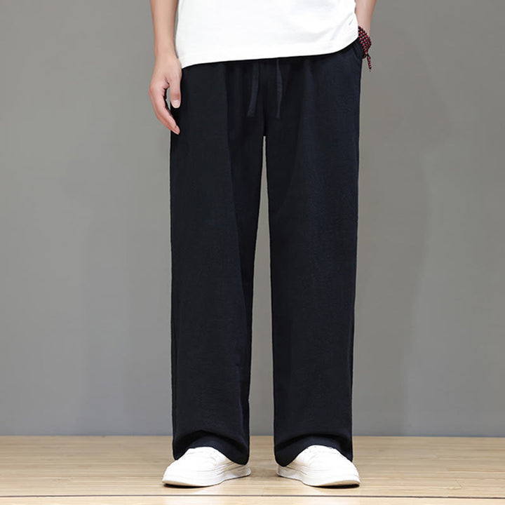 Buddha Stones Summer Men's Straight Leg Pants With Pockets - image 31
