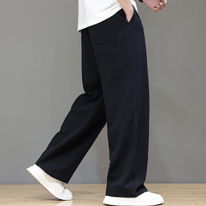Buddha Stones Summer Men's Straight Leg Pants With Pockets - image 33