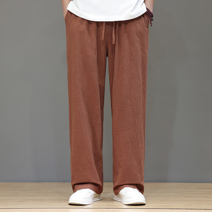 Buddha Stones Summer Men's Straight Leg Pants With Pockets - image 39
