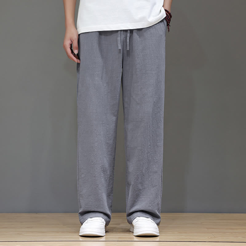Buddha Stones Summer Men's Straight Leg Pants With Pockets - image 19