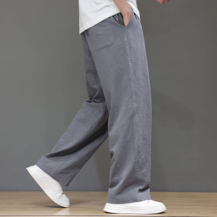 Buddha Stones Summer Men's Straight Leg Pants With Pockets - image 21