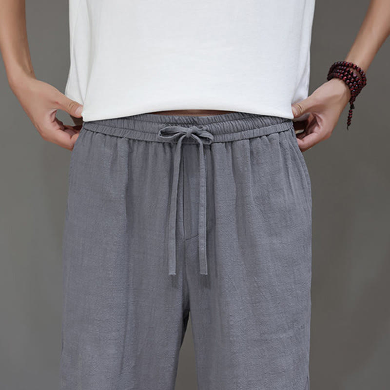 Buddha Stones Summer Men's Straight Leg Pants With Pockets - image 26