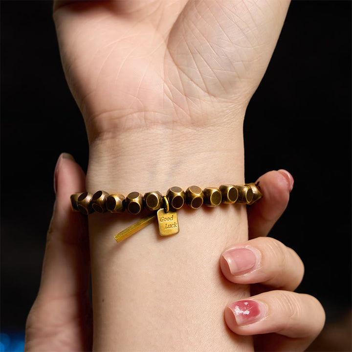 Buddha Stones Copper Good Luck Wealth Bracelet - image 5