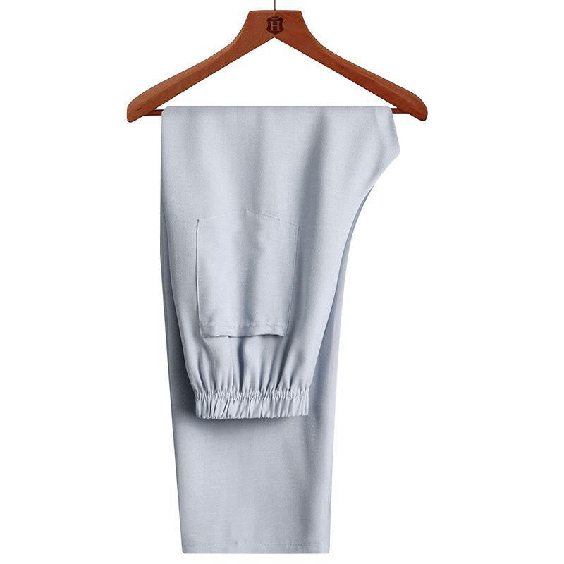 Buddha Stones 2Pcs Tang Suit Plain Color Frog-Button Men's Long Sleeve Shirt Pants Set - image 15