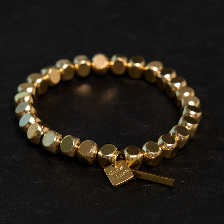 Buddha Stones Copper Good Luck Wealth Bracelet - Gold Copper - 20-21cm - image 10