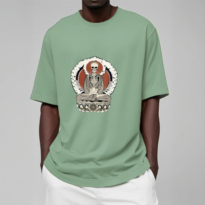 Buddha Stones Skeleton Pattern Tee T-shirt - image 15