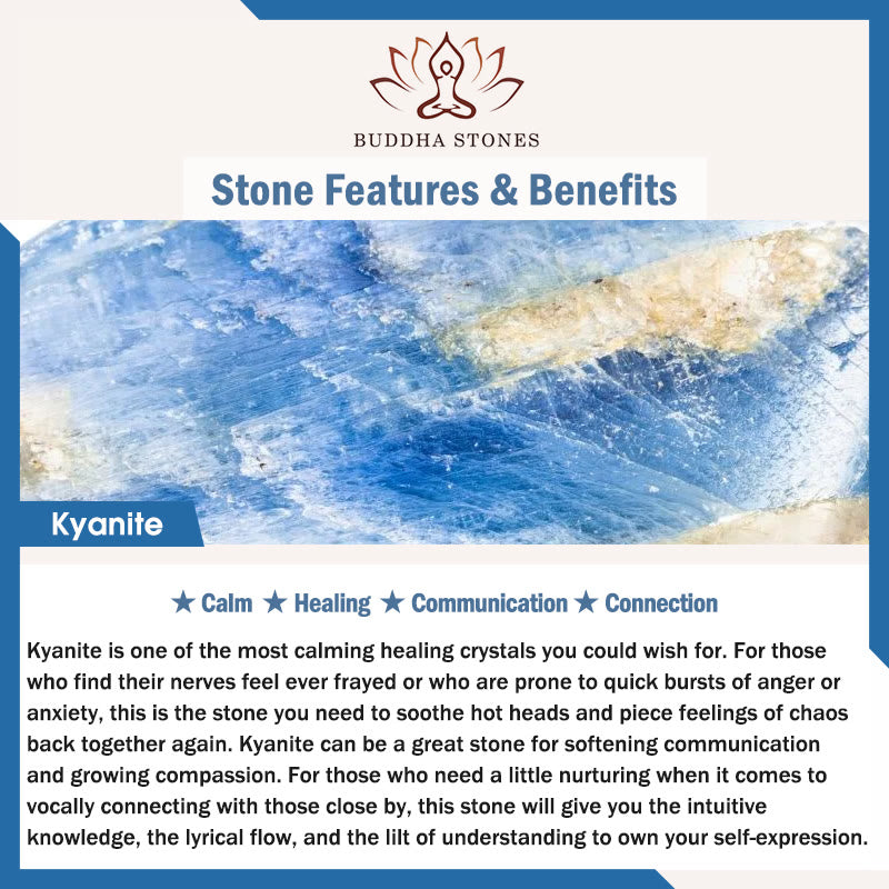 Buddha Stones Kyanite Healing Bracelet - image 8
