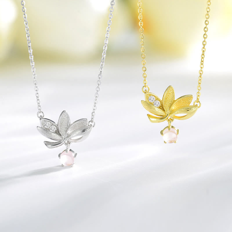Buddha Stones 925 Sterling Silver Lotus Keep away evil spirits Necklace Pendant - image 10