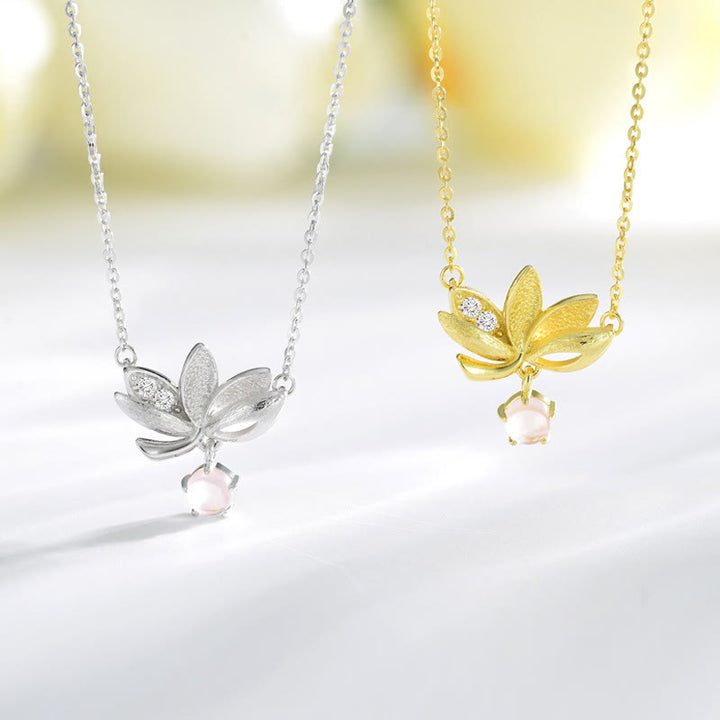 Buddha Stones 925 Sterling Silver Lotus Keep away evil spirits Necklace Pendant - image 10