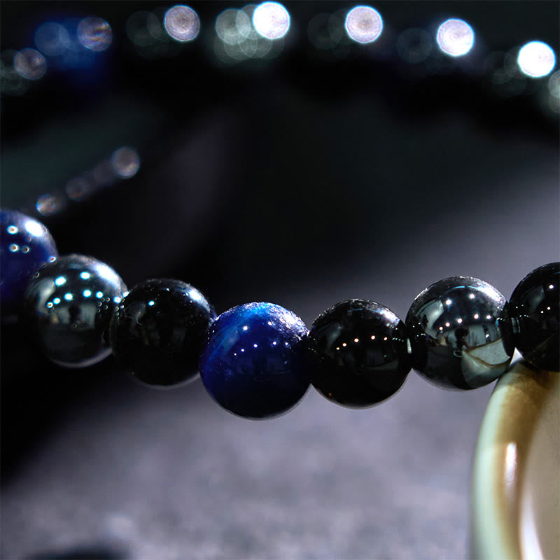 Buddha Stones Natural Tiger's Eye Obsidian Hematite Positive Powerful Bracelet - image 31