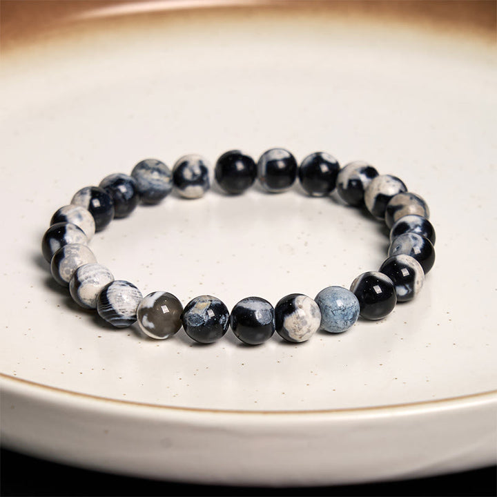 Buddha Stone Orca Agate Protection Bracelet - image 9