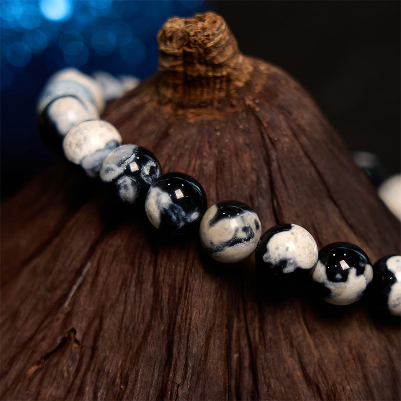 Buddha Stone Orca Agate Protection Bracelet - image 3