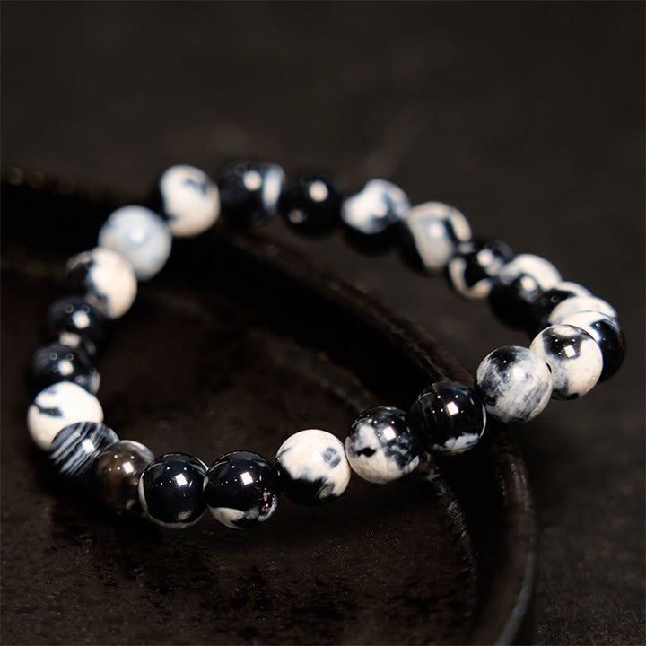 Buddha Stone Orca Agate Protection Bracelet - image 2