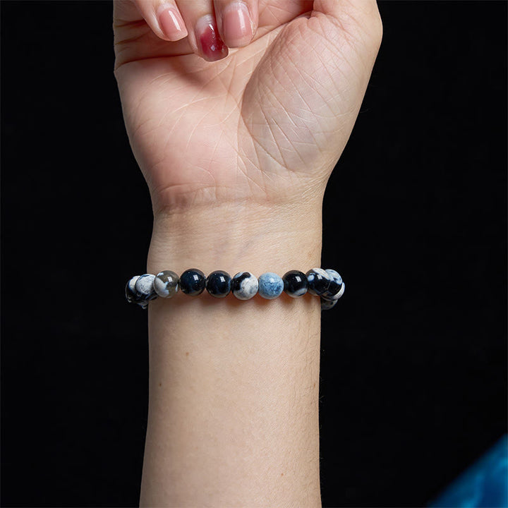 Buddha Stones "May the Stars Guide Your Dreams" Orca Agate Bracelet Includes Gift Message Card - image 9