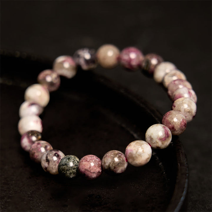 Buddha Stone Plum Blossom Tourmaline Balance Bracelet - image 2