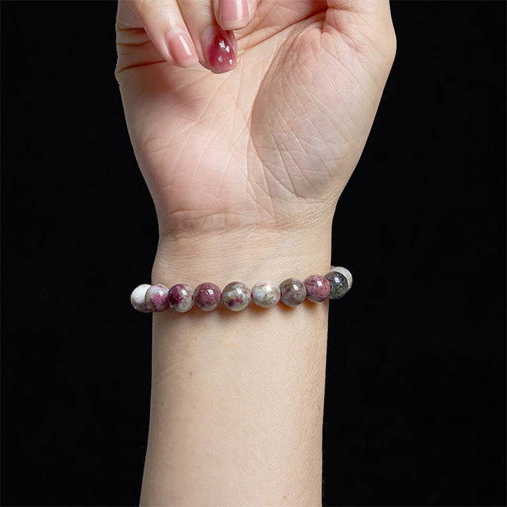 Buddha Stone Plum Blossom Tourmaline Balance Bracelet - image 4