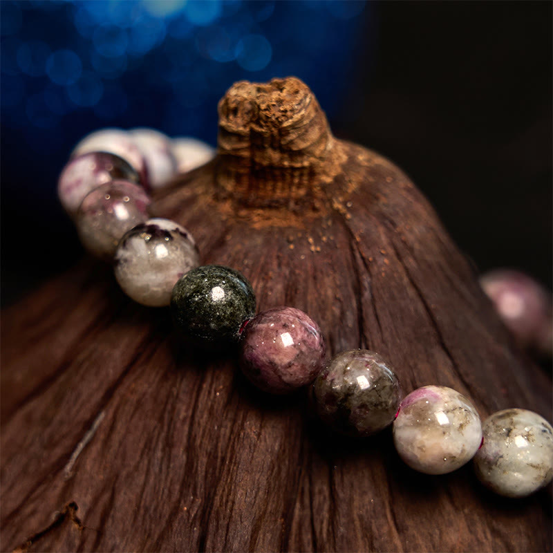 Buddha Stone Plum Blossom Tourmaline Balance Bracelet - image 3