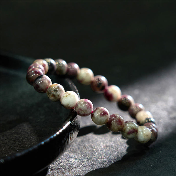 Buddha Stone Plum Blossom Tourmaline Balance Bracelet - image 6