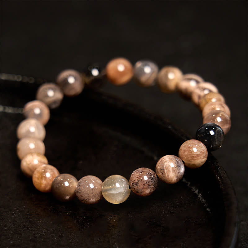 Buddha Stones Black Moonstone Soothing Bracelet - image 1