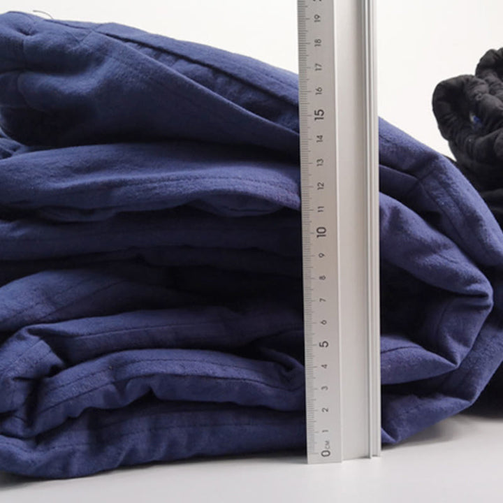 Buddha Stones Winter Solid Men's Drawstring Cotton Fleece Lined Pants With Pockets - image 3